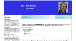 Desktop Screenshot of paracletesystems.co.uk
